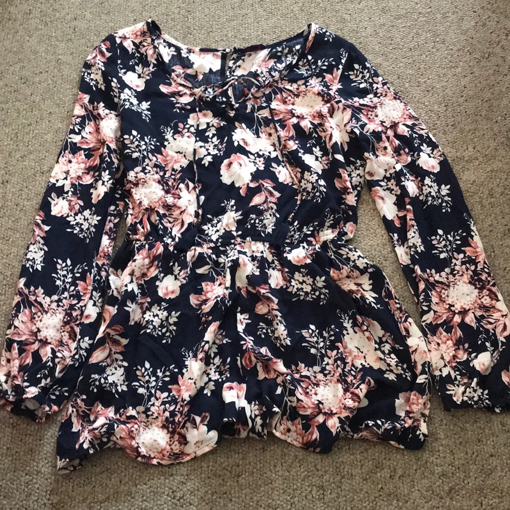 Aeropostale floral print light weight romper